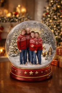 Családi portré montázs