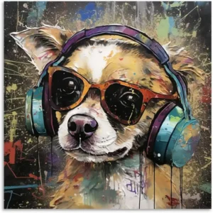 Graffiti stílusú állatportré